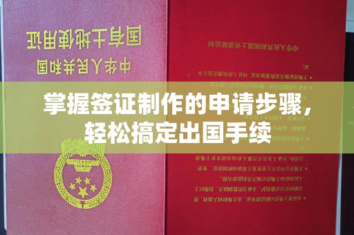 武穴掌握签证制作的申请步骤，轻松搞定出国手续