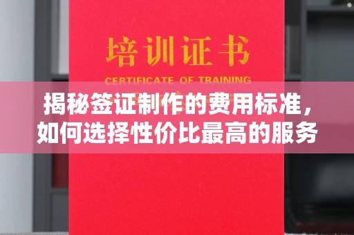 武穴揭秘签证制作的费用标准，如何选择性价比最高的服务？